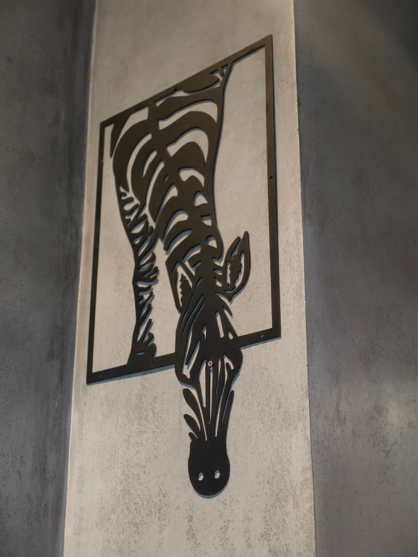 Botanical metal wall art inside O’Co