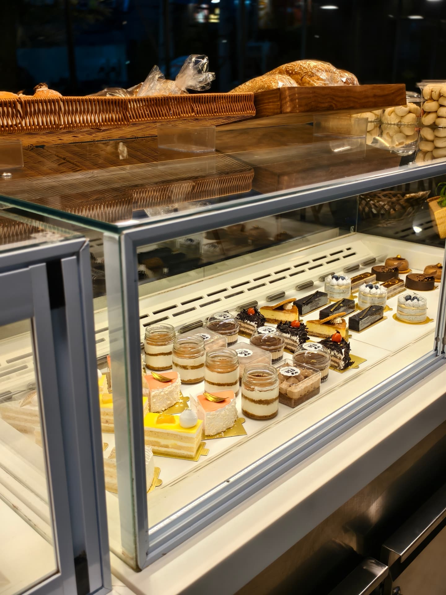 Breads and desserts in O’Co’s display counter